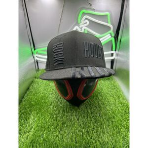 New Era Houston Rockets Mens Black on Black Embroidered 59FIFTY Fitted Cap 7 5/8